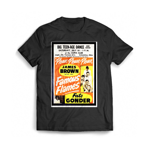 Music Concert Advert James Brown Godfather Soul Art Print Framed Mens T-Shirt Tee