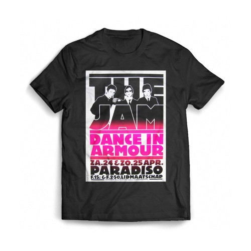 Original 1982 The Jam Paradiso Club Amsterdam Concert Mens T-Shirt Tee