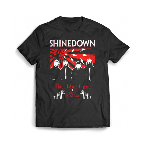 Shinedown Tour 2023 The Revolutions Live Tour Shinedown Band Mens T-Shirt Tee