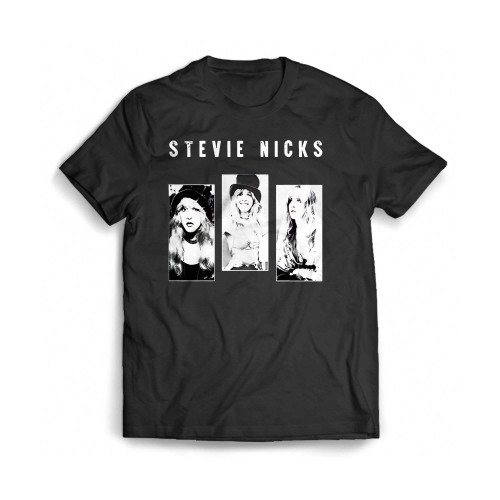 Three Image Legend Stevie Nicks Mens T-Shirt Tee