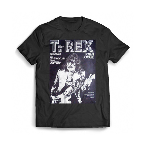 Trex Marc Bolan 1973 German Concert Poster Mens T-Shirt Tee