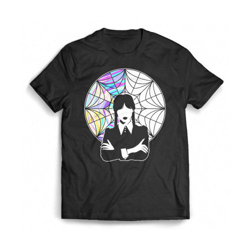 Wednesday Addams Window Mens T-Shirt Tee