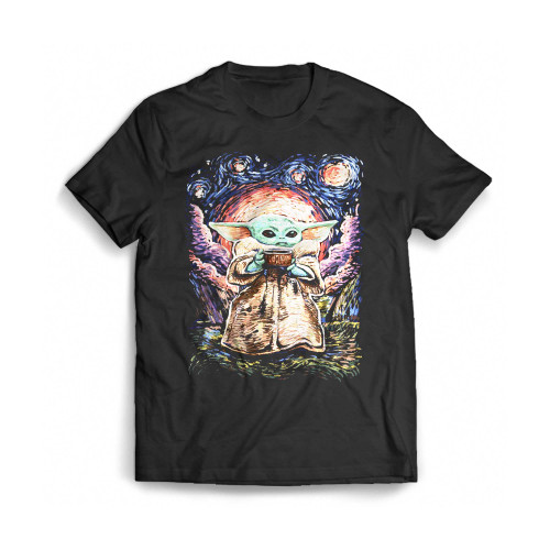 The Child Starry Night Baby Yoda 1 Mens T-Shirt Tee