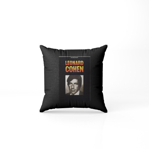 1974 Leonard Cohen Tour Program Doubles Down On Cover Art Poster Pillow Case Cover