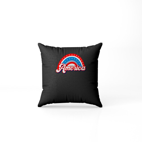 4Th Of July America Rainbow Pillow Case Cover