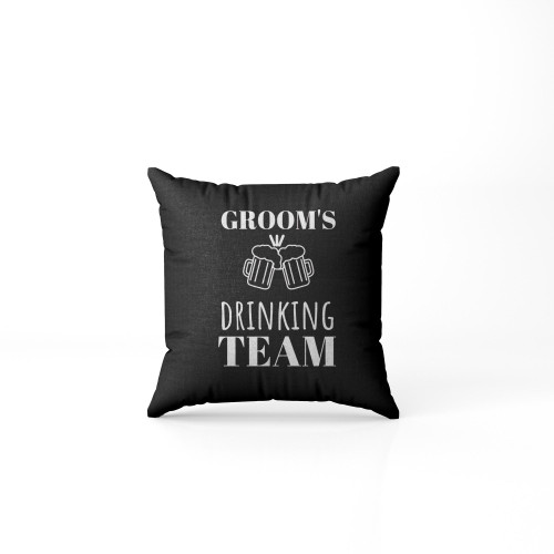 Groom'S Drinking Team Pillow Case Cover