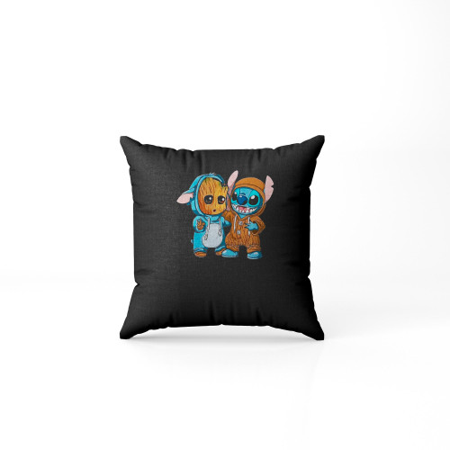Groot And Stitch Friends Pillow Case Cover