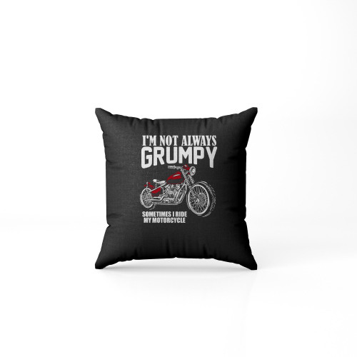 Grumpy Motorcycle Motorbike Biker Pillow Case Cover