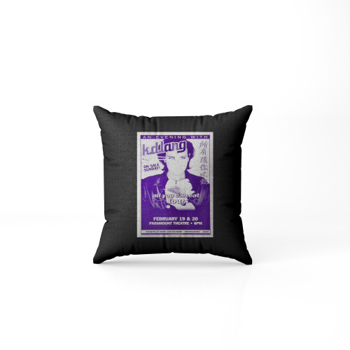 Kd Lang Vintage Concert From Paramount Theatre Pillow Case Cover