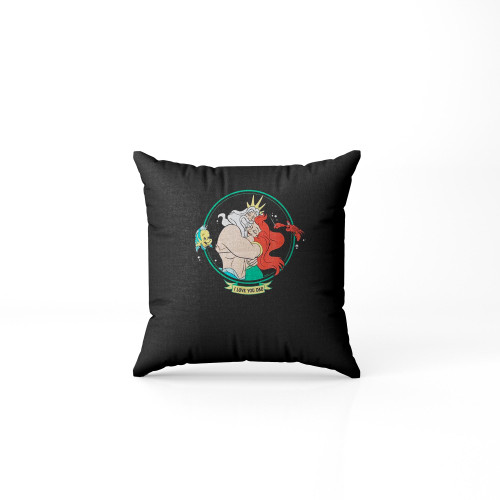 King Triton & Ariel The Little Mermaid Pillow Case Cover