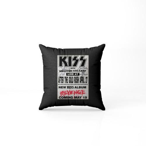 Kiss Signed 1992 Concert Pillow Case Cover