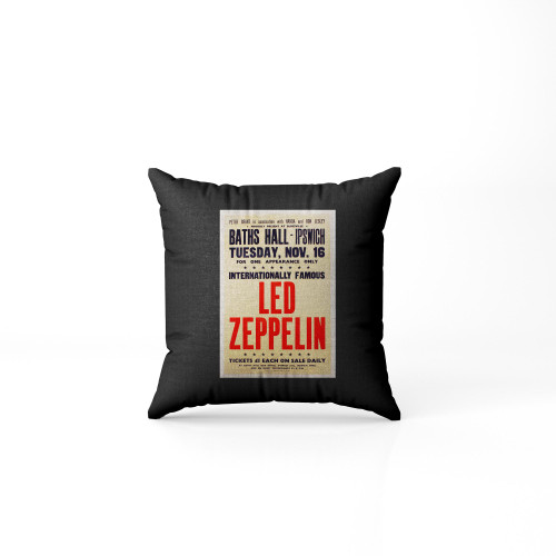 Led Zeppelin In Concert At Ipswich 0678 The Vintage Music Shop Pillow Case Cover