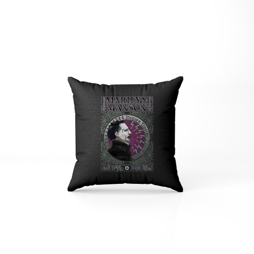 Marilyn Manson Fan Art Prague Gig Poster Pillow Case Cover