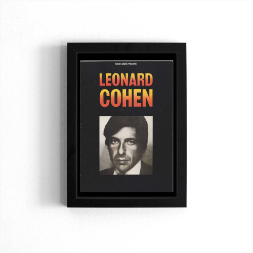 1974 Leonard Cohen Tour Program Doubles Down On Cover Art Poster Poster