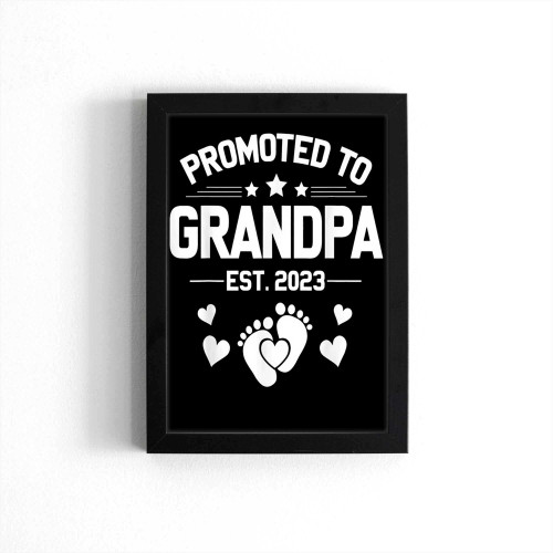 1St Time Grandpa Est 2023 Poster