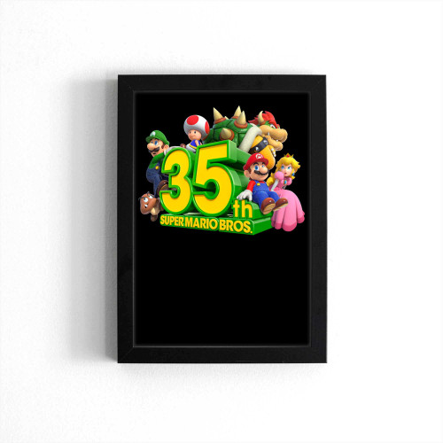 35Th Super Mario Bros Anniversary Poster