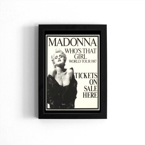 Bonhams Madonna A Concert Poster For Who'S That Girl 1987 Poster