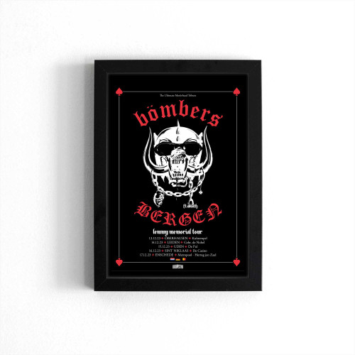 Bombers Lemmy Memorial Tour 2023 Enschede Metropool Netherlands Poster