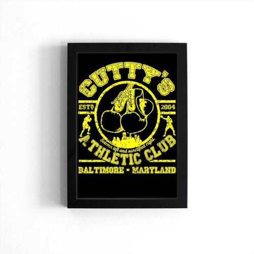Cuttys Gym Boxing Athletic Club Poster