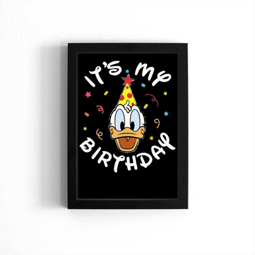 Donald Duck It'S My Birthday Duck Poster