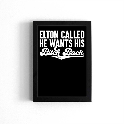 Elton John Fan Concert Poster