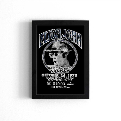 Elton John In Concert Poster