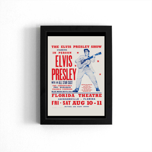 Elvis At Florida Theatre Concert 1957 Poster