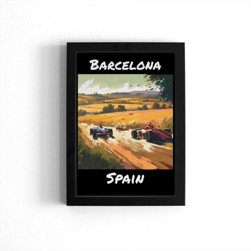 F1 Spanish Grand Prix Race Spanish Formula 1 Poster