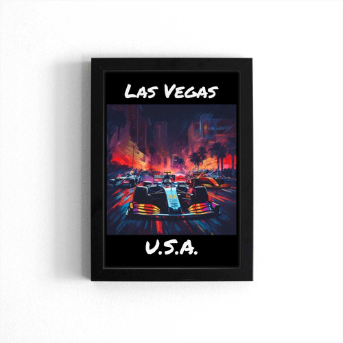F1 Usa Grand Prix Race United States Las Vegas Formula One Poster