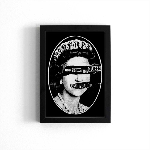 God Save The Queen Punk Rock Poster