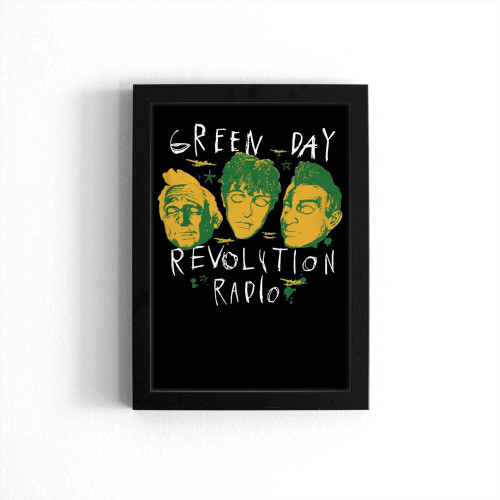 Green Day Scribble Mask Poster