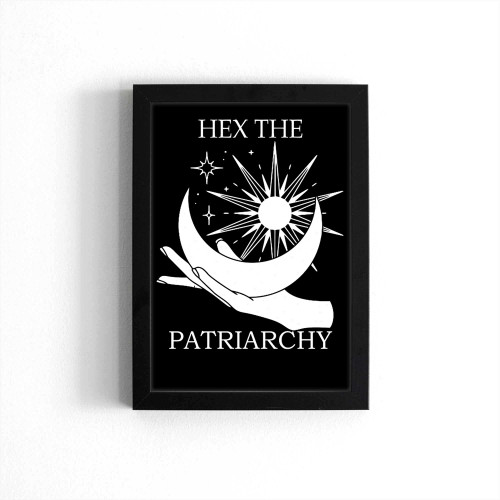 Hex The Patriarchy Feminism Witch Wicca Feminist Witchy Vintage Poster