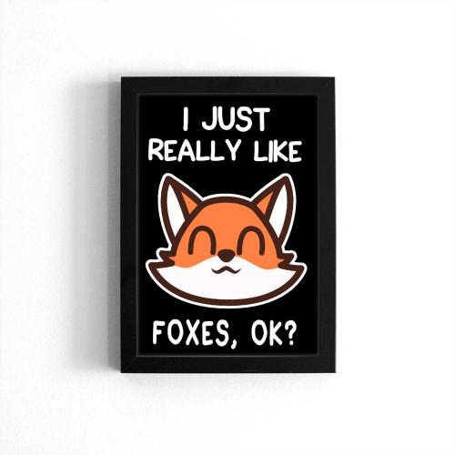 I Just Really Like Foxes Poster