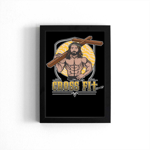 Jesus Cross Fit Gym Poster