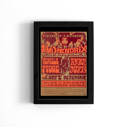 Jimi Hendrix Vintage Concert Poster