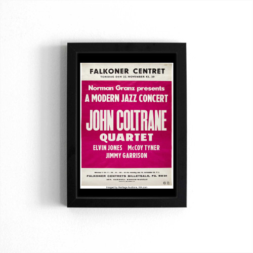 John Coltrane 1962 Copenhagen Denmark Concert Poster