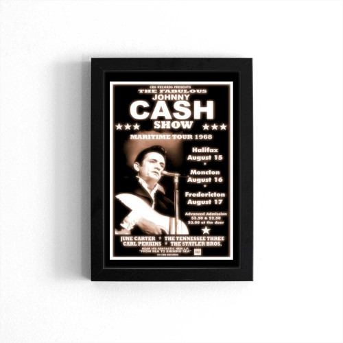 Johnny Cash 1968 Box Office Concert Canada Toronto Poster