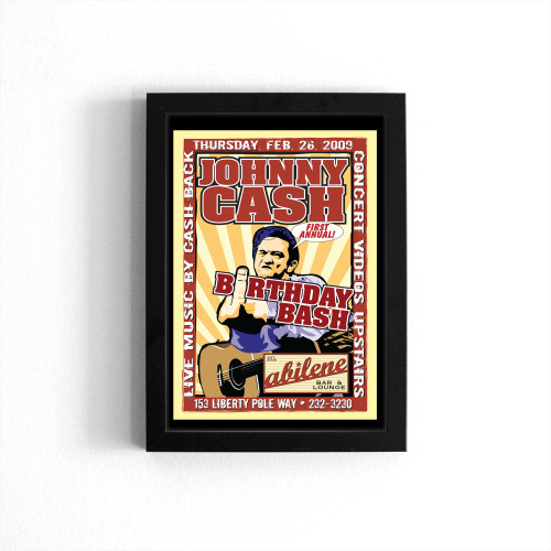 Johnny Cash Birthday Bash Poster