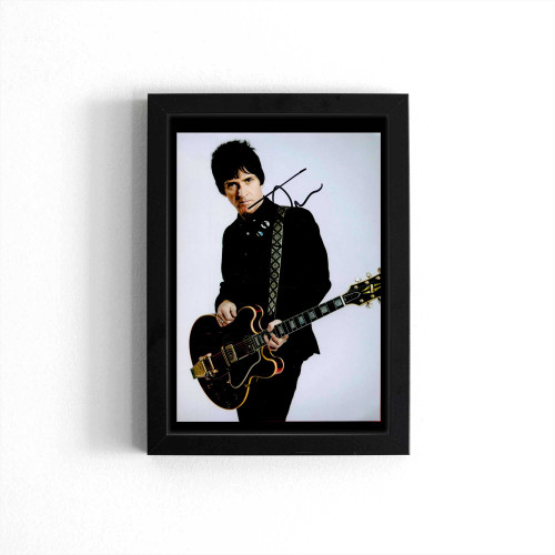 Johnny Marr Signed Colour Photo Poster