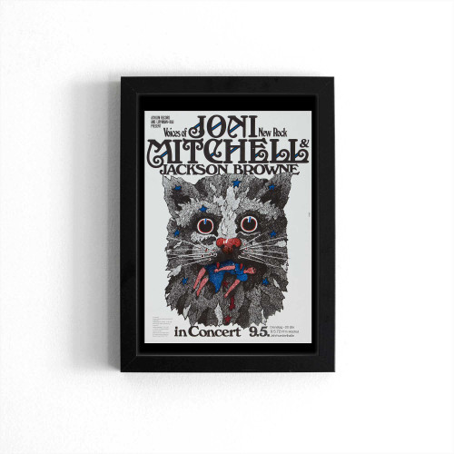 Joni Mitchell & Jackson Browne At Jahrhunderthalle Frankfurt Concert Poster