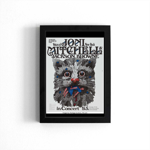 Joni Mitchell Jackson Browne At Jahrhunderthalle Frankfurt Concert Poster