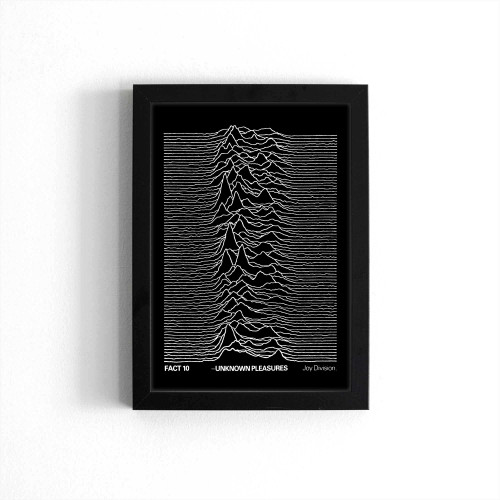 Joy Division Extremely Rare 'Unknown Pleasures' Uk Promotional Poster