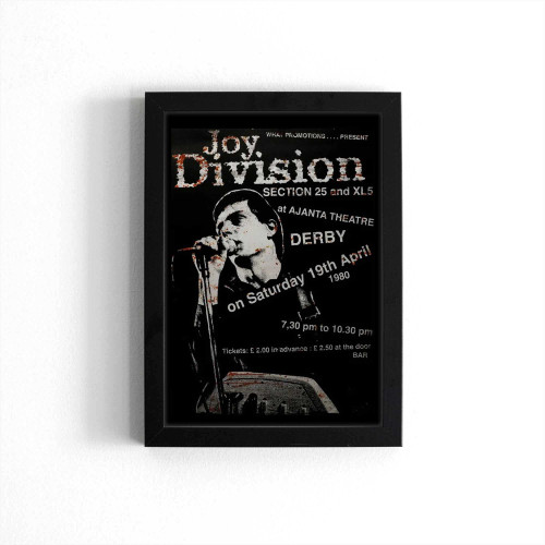 Joy Division Vintage Look Rep Concert Poster