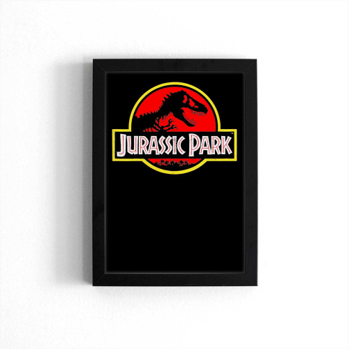 Jurassic Park Logo T-Rex Dinosaur Poster