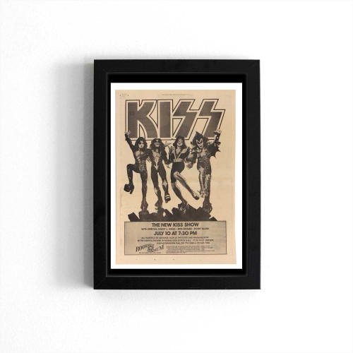 Kiss Destroyer Tour 2 Feet Newspaper Concert Poster