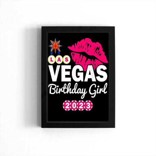Las Vegas Girls Trip 2023 Cruise Trip Matching Birthday Poster