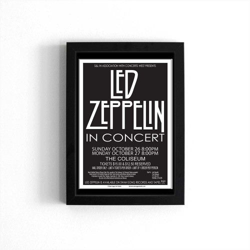 Led Zeppelin 1980 Cleveland Concert Poster