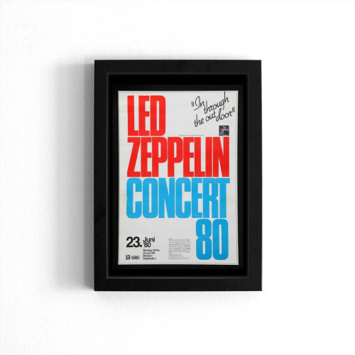 Led Zeppelin 1980 German Concert Poster