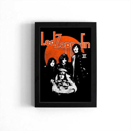 Led Zeppelin Orange Circle Poster