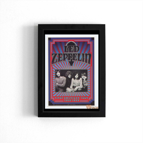 Led Zeppelin Postcard 1968 First American Tour Poster